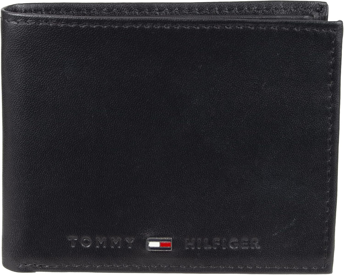 Tommy Hilfiger Cartera Passcase para hombre con ventana de identifi...