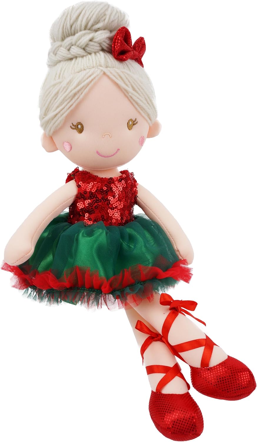 Muñeco de peluche Clara Christmas Ballerina de 16" de June Garden |...