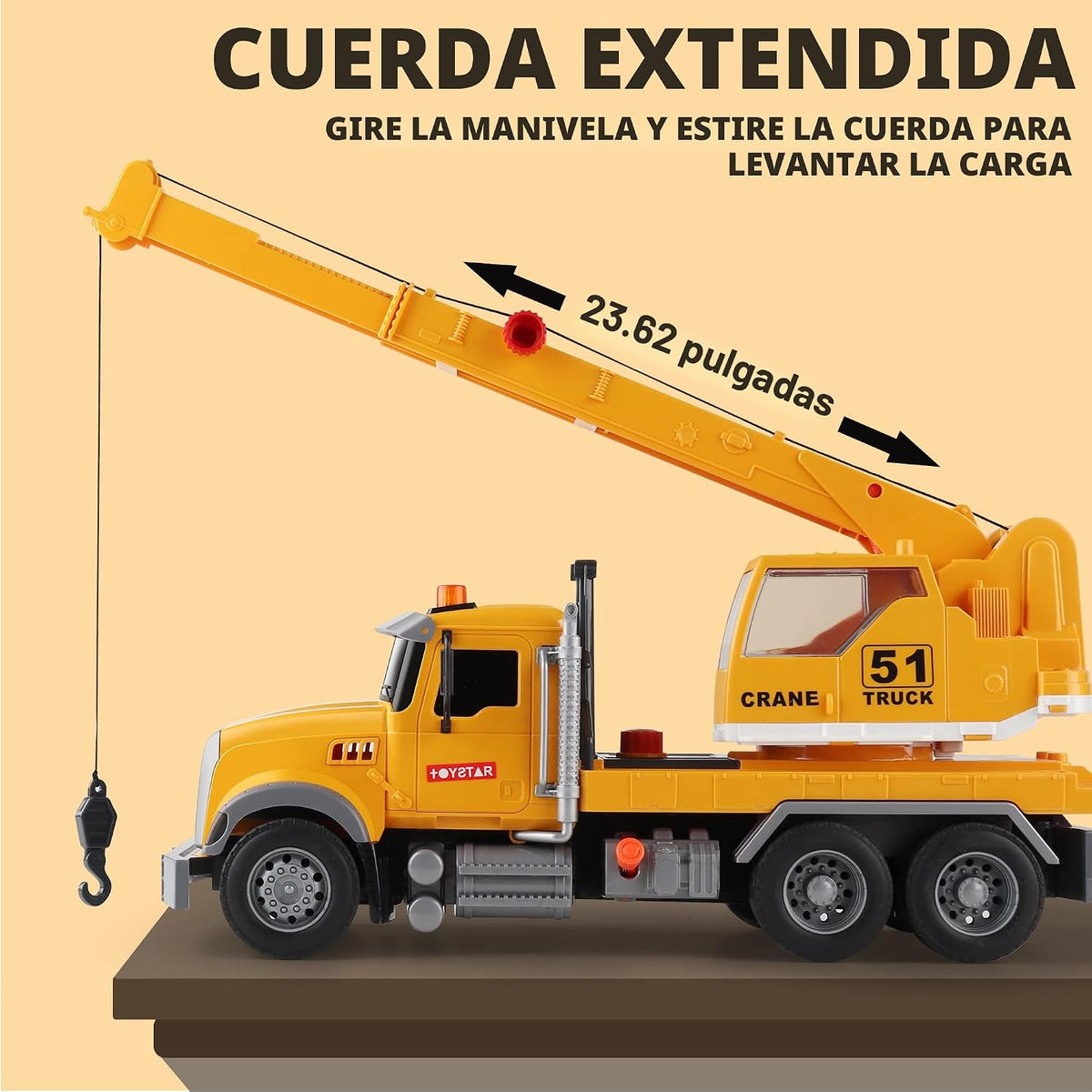 Dwi Dowellin Juguetes para niños y niñas de 3 años, camión grúa de...