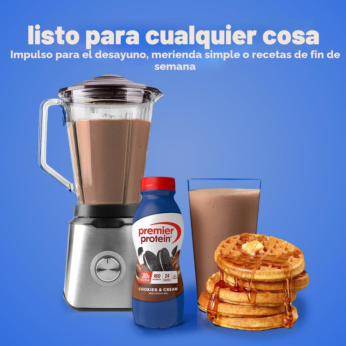 Premier Protein Batido alto en proteínas, galletas y crema, 12 unid...