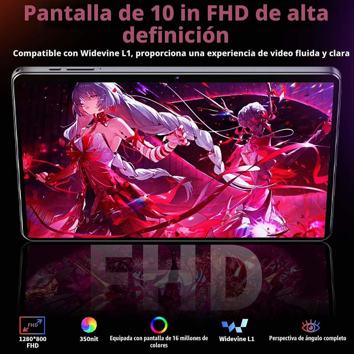 Tableta de 10 pulgadas con teclado - Tableta 2026 Gemini AI Android...