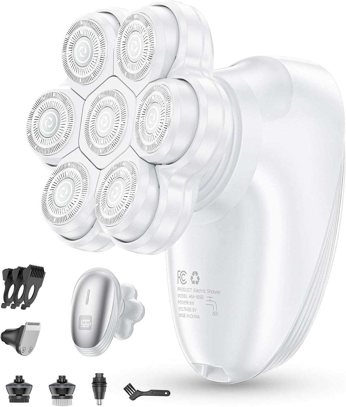 Maquinillas de afeitar eléctricas 5 en 1 para mujer, afeitadoras el...