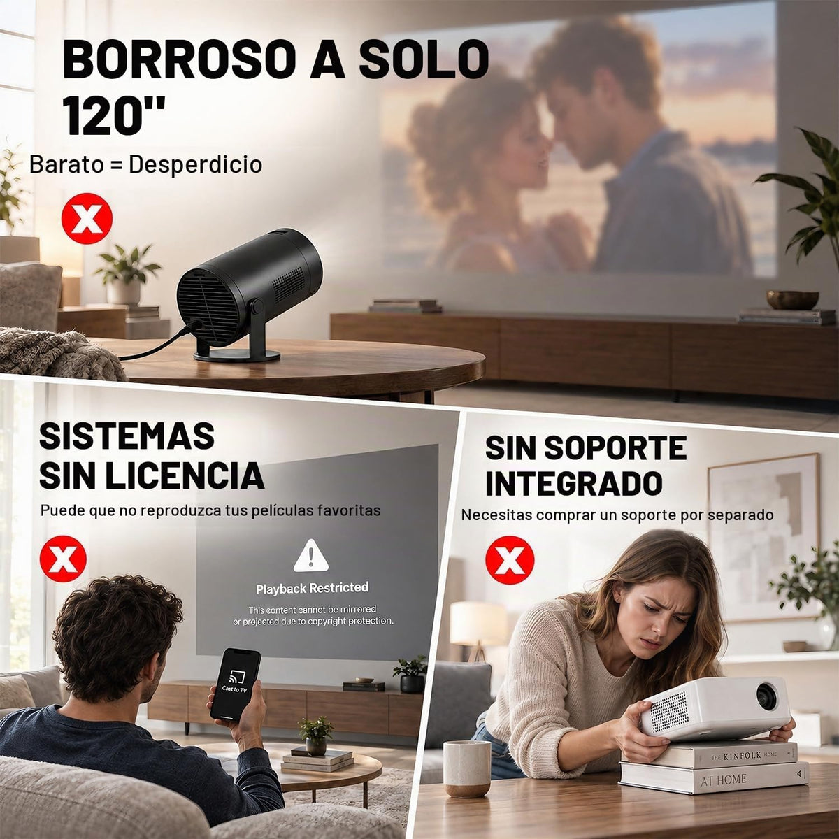 Aplicación con licencia oficial y 1080P nativo: el mini proyector i...