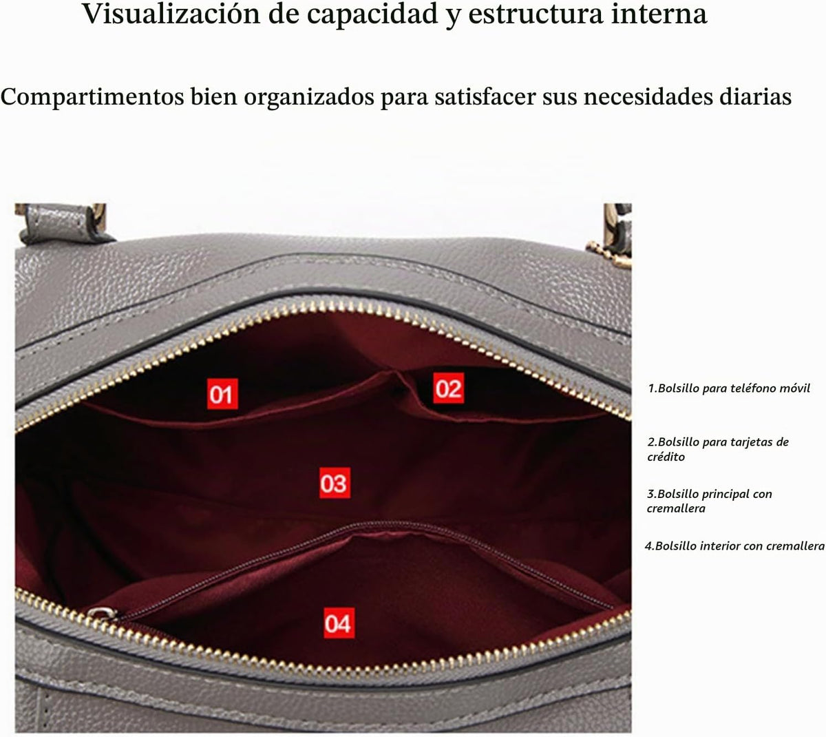 mcuvaec Bolsos y carteras para mujer, bolso de mano de cuero vegano...