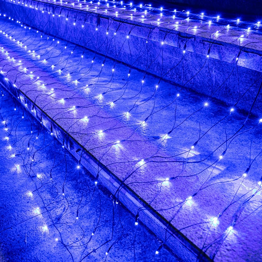 Joomer Paquete de 2 luces de red de Navidad de 12 pies x 5 pies | C...