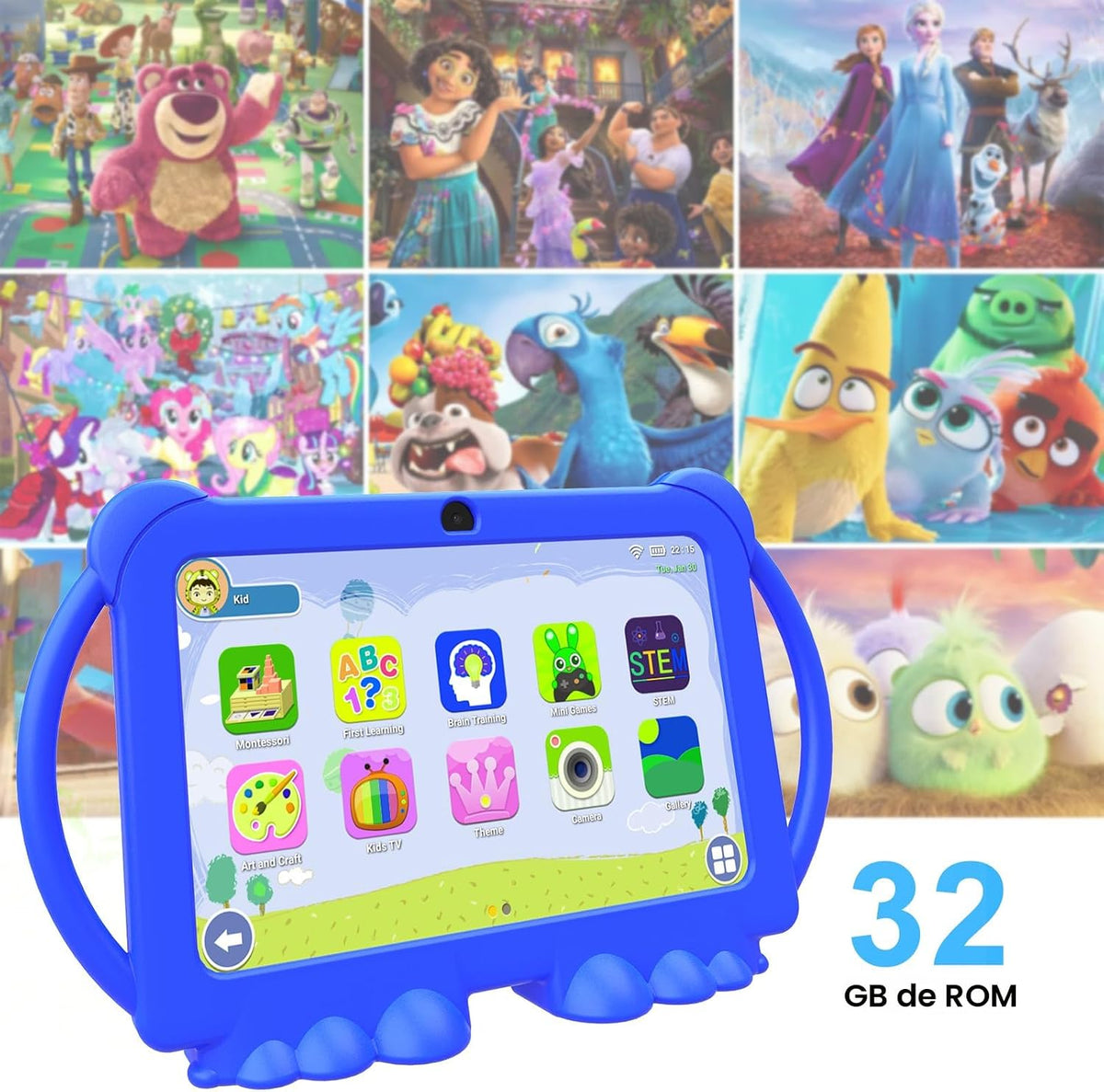 HOTTABLET Tableta para niños Android de 7 pulgadas, 4 GB de RAM 32...