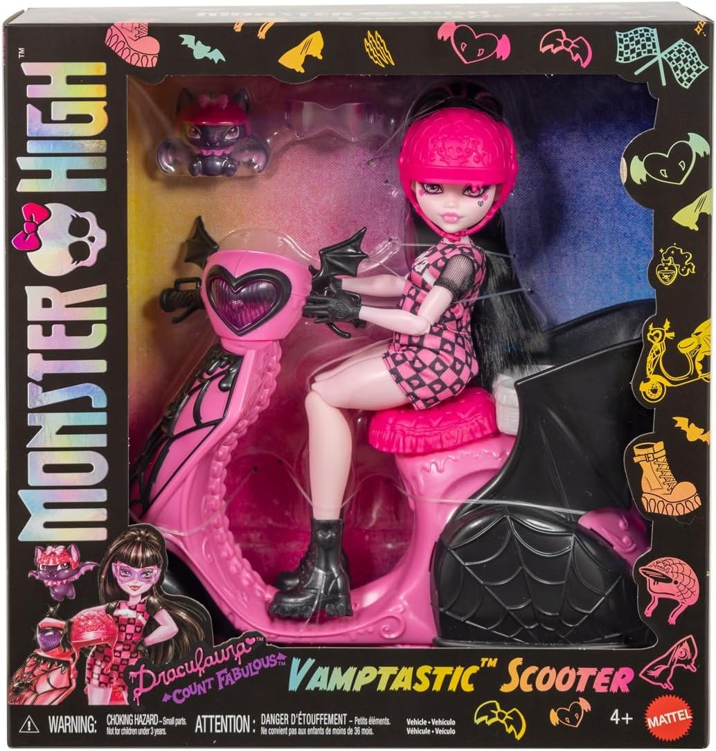Draculaura y su patineta Monster High