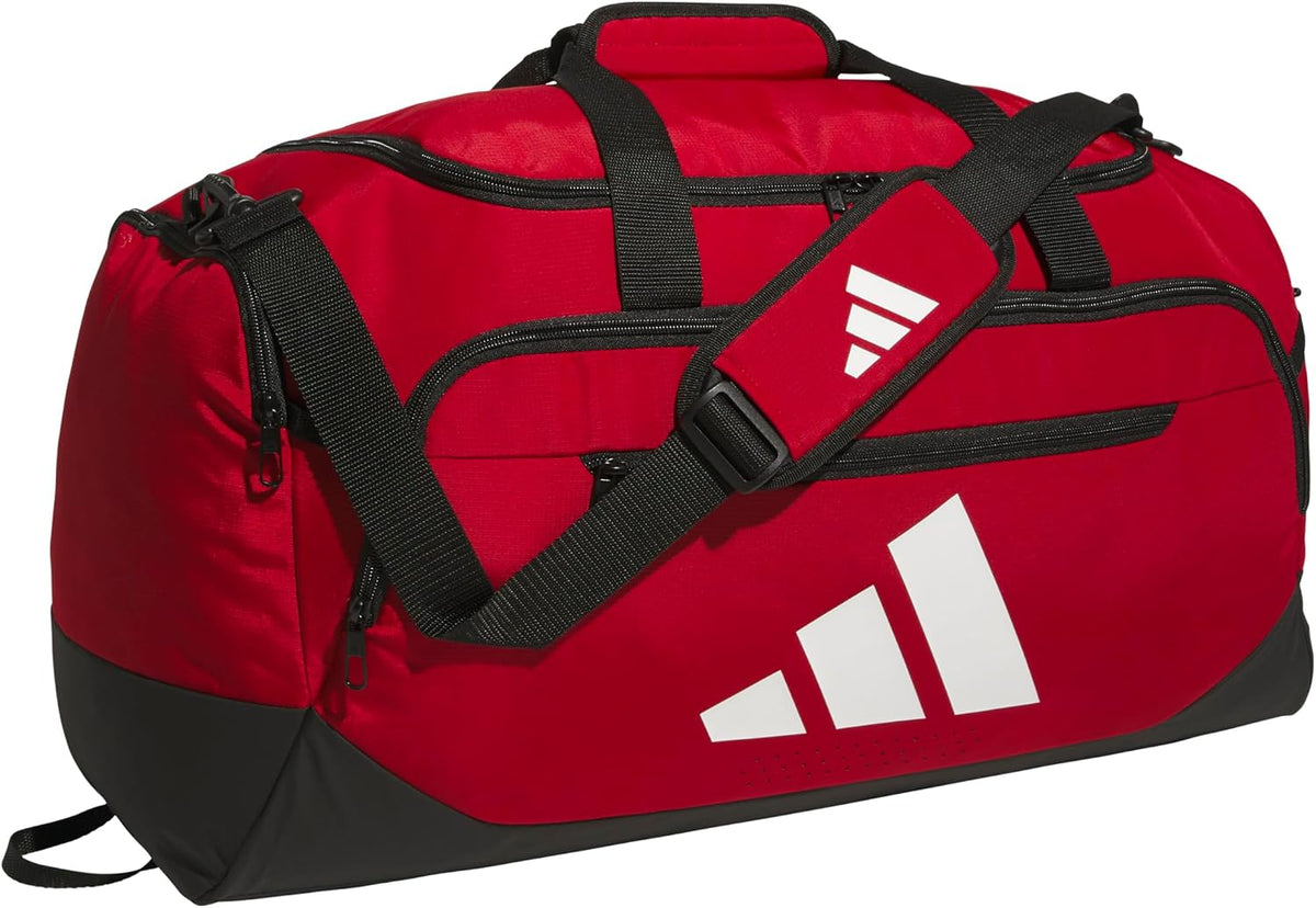 adidas Defender - Maleta deportiva, color rojo 2\/blanco, OSFA | Co...