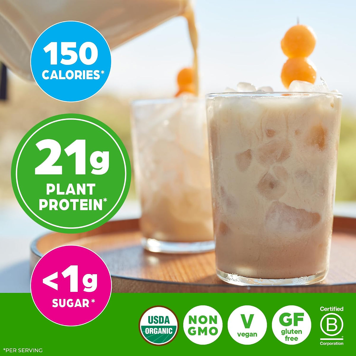Orgain Proteína en polvo vegana orgánica de 0.74 oz, Horchata, 2.03...