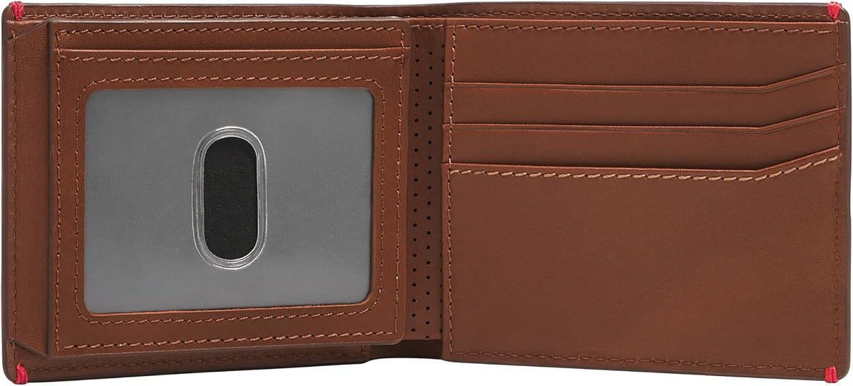 Fossil Billetera plegable para hombre, Sport Tourer marrón, talla ú...