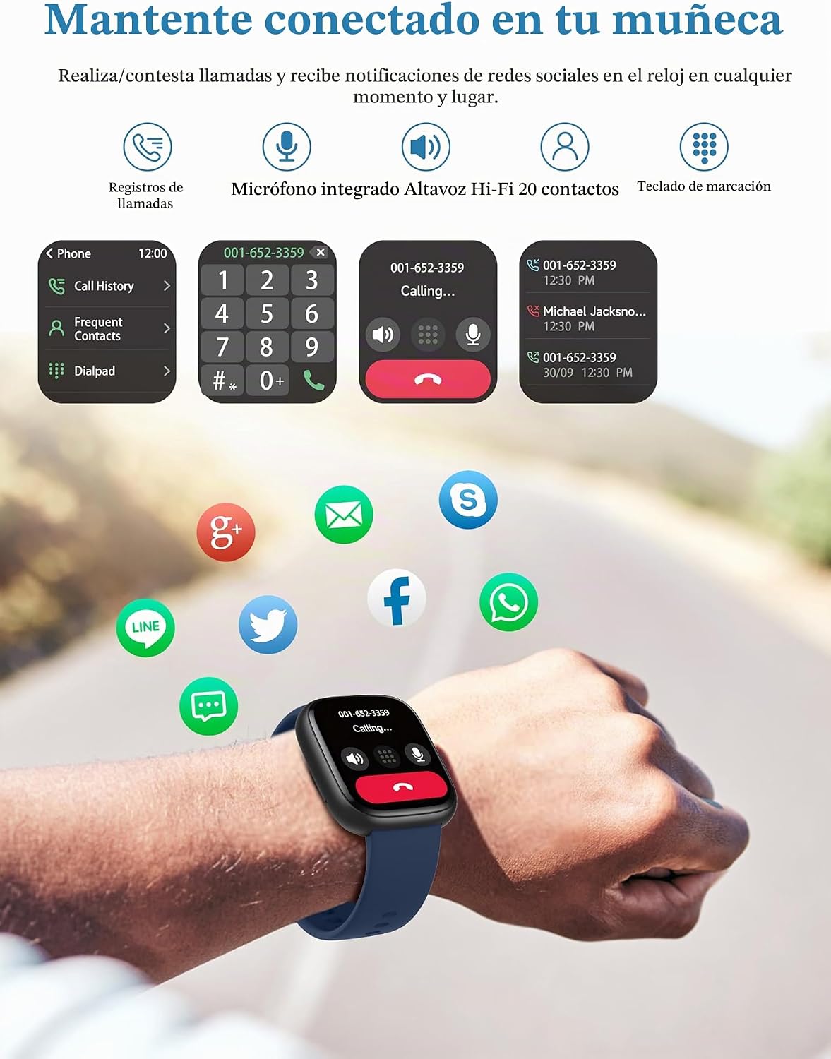 LODIMEKE Reloj inteligente, Alexa incorporado, responder\/hacer lla...