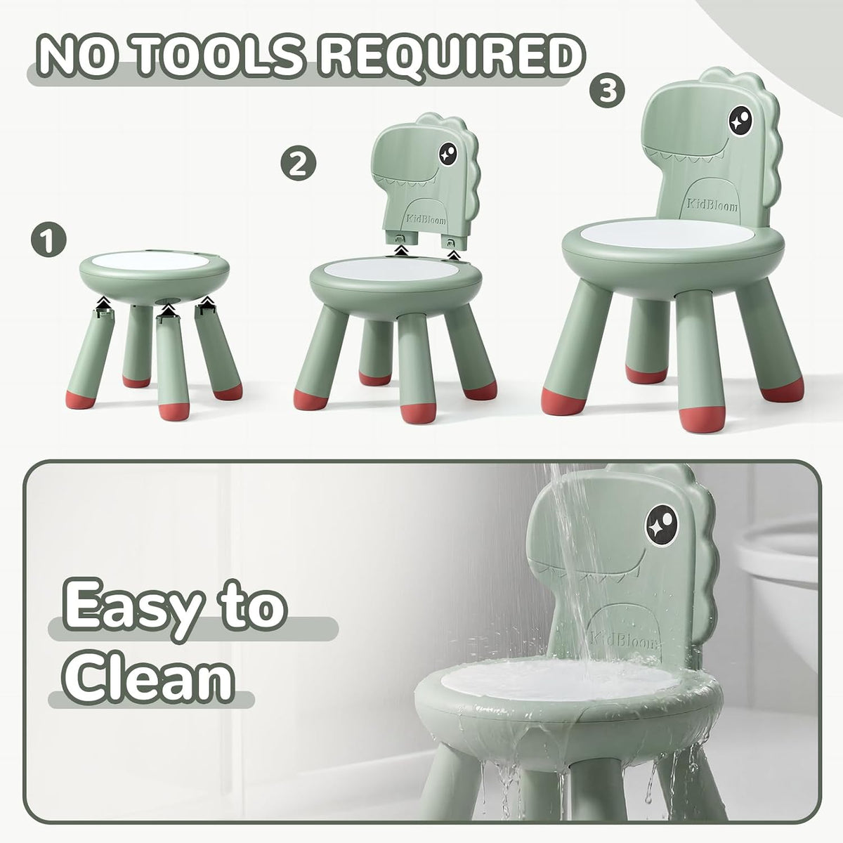 KidBloom - Silla para niños, silla resistente para niños, silla de...