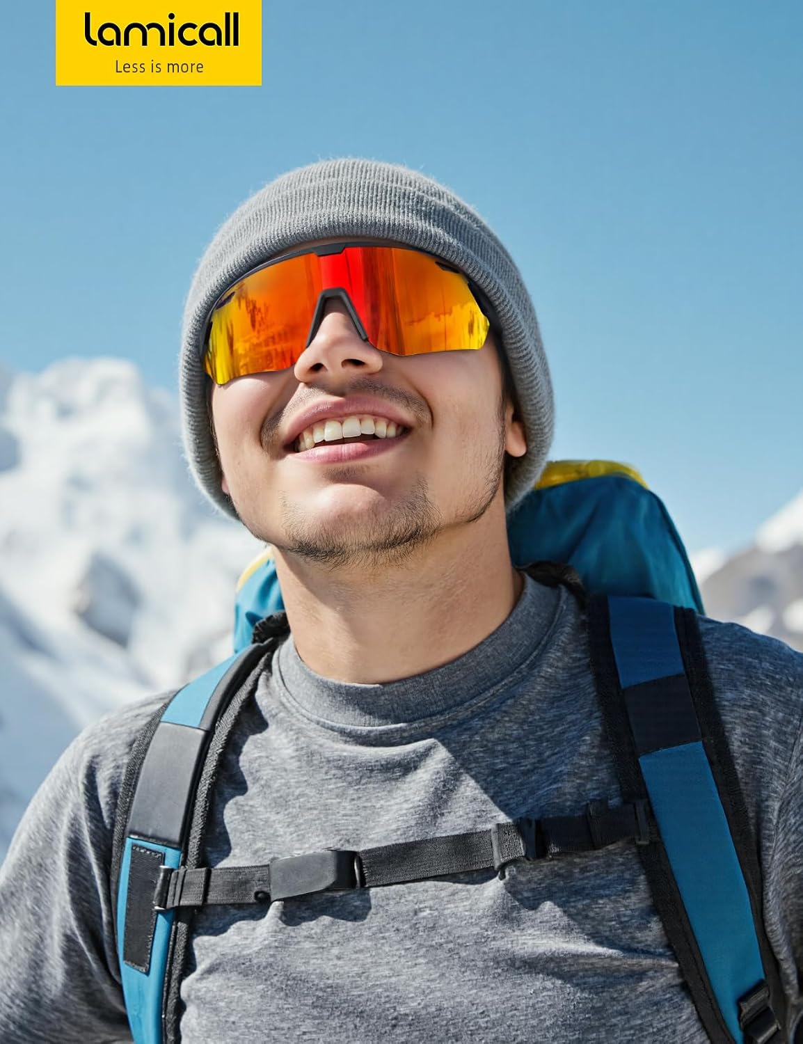 Lamicall Gafas de sol deportivas polarizadas de 0.85 oz para hombre...