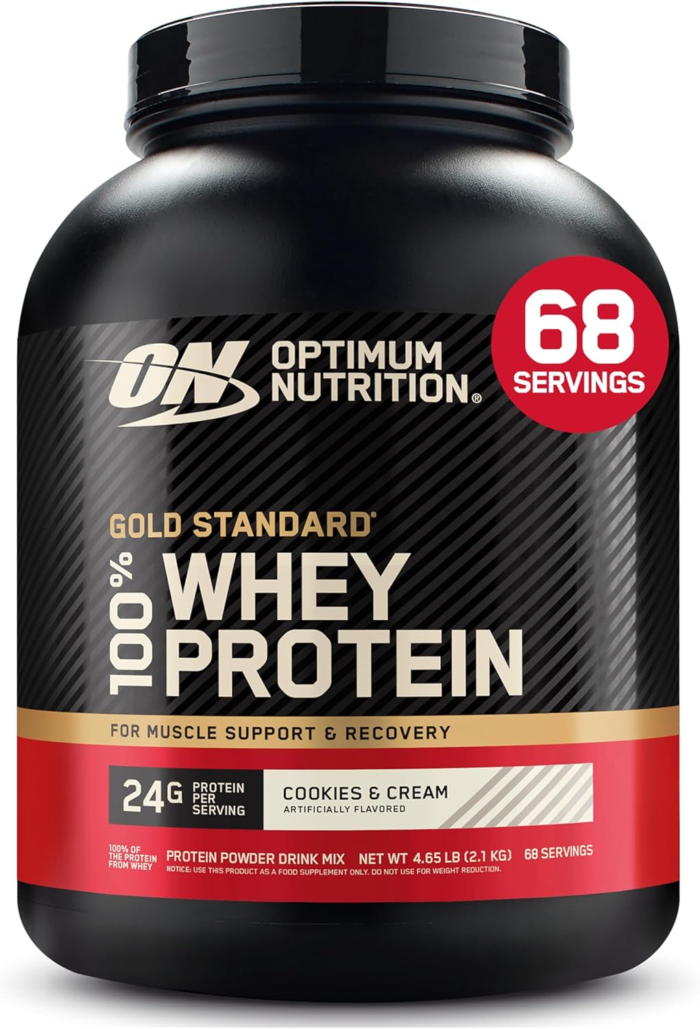Optimum Nutrition Estándar dorado 100% Proteína de Suero de Leche e...