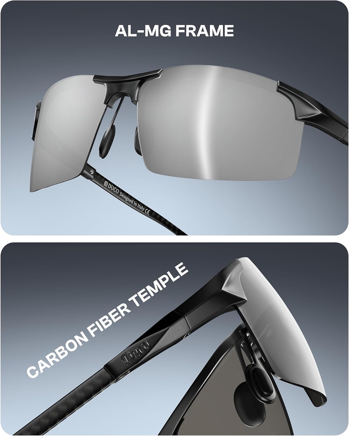 DUCO - Gafas de sol polarizadas para hombre, para deportes, pesca,...