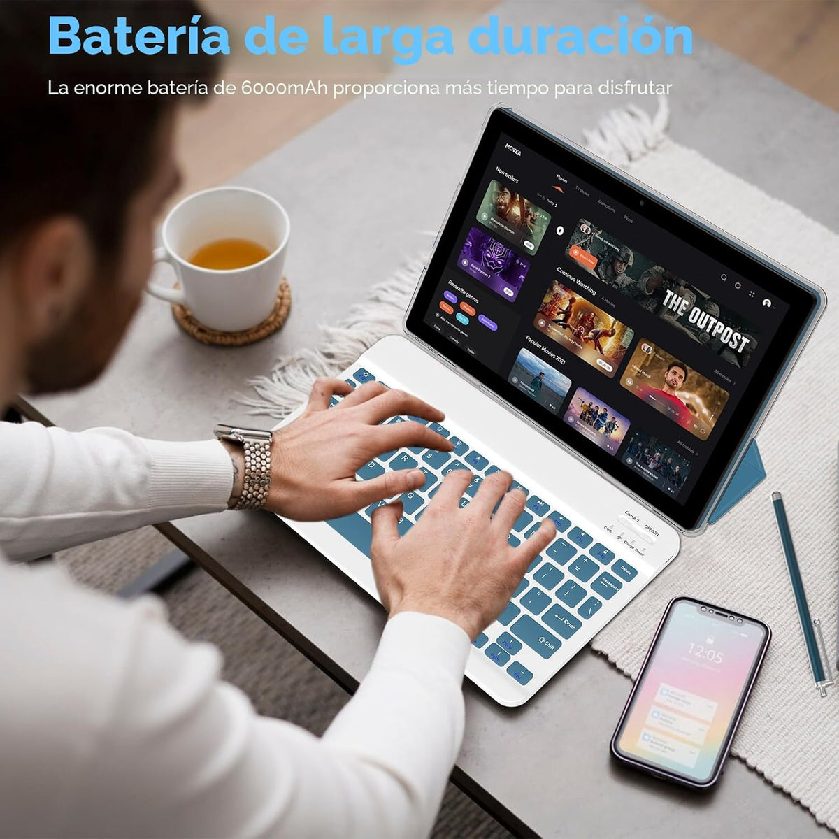 IWEGGO Tablet Android 15, 10 pulgadas, 18 GB de RAM+128 GB de ROM\/...
