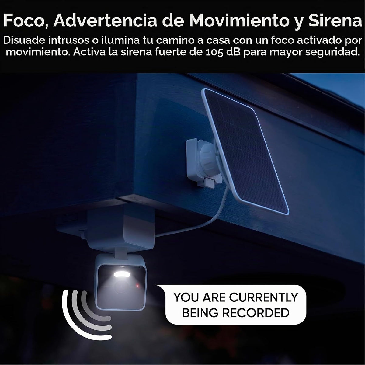 WYZE Cámara solar Pan, cámaras de seguridad 2K inalámbricas al aire...