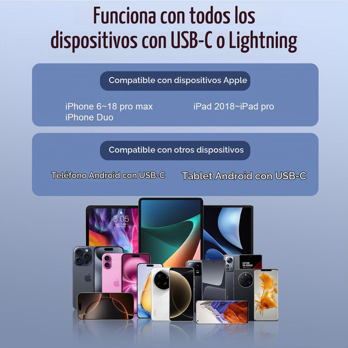 Mini micrófono inalámbrico Lavalier para iPhone, Android con estuch...
