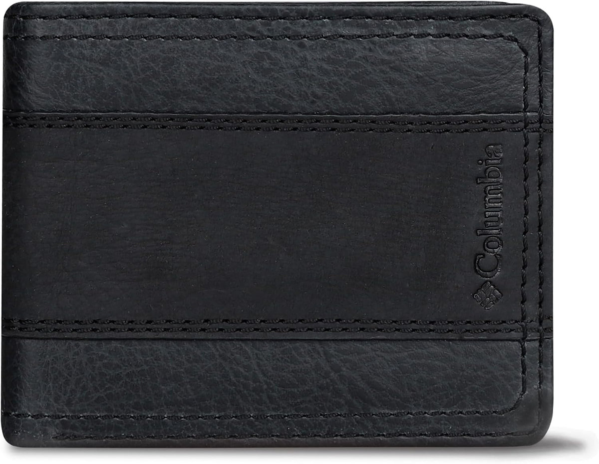 Columbia Billetera plegable delgada RFID para hombre con ventana de...