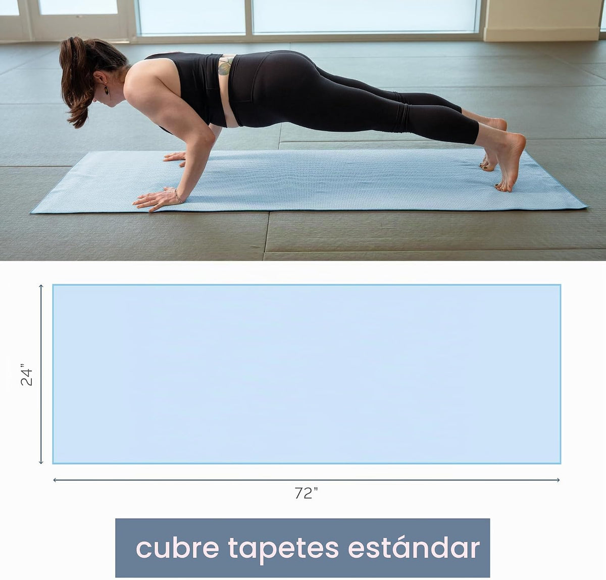 S&T INC. Aura Toalla de microfibra para esterilla de yoga con a...