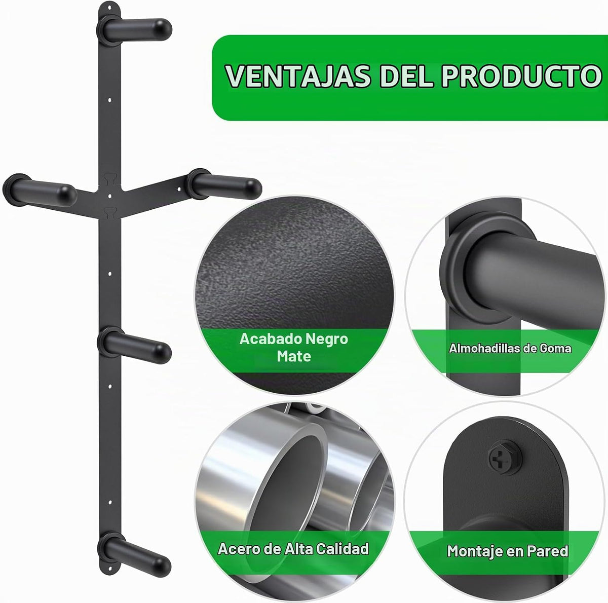 Kipika Estante de Almacenamiento para Discos de Peso - Soporte para...