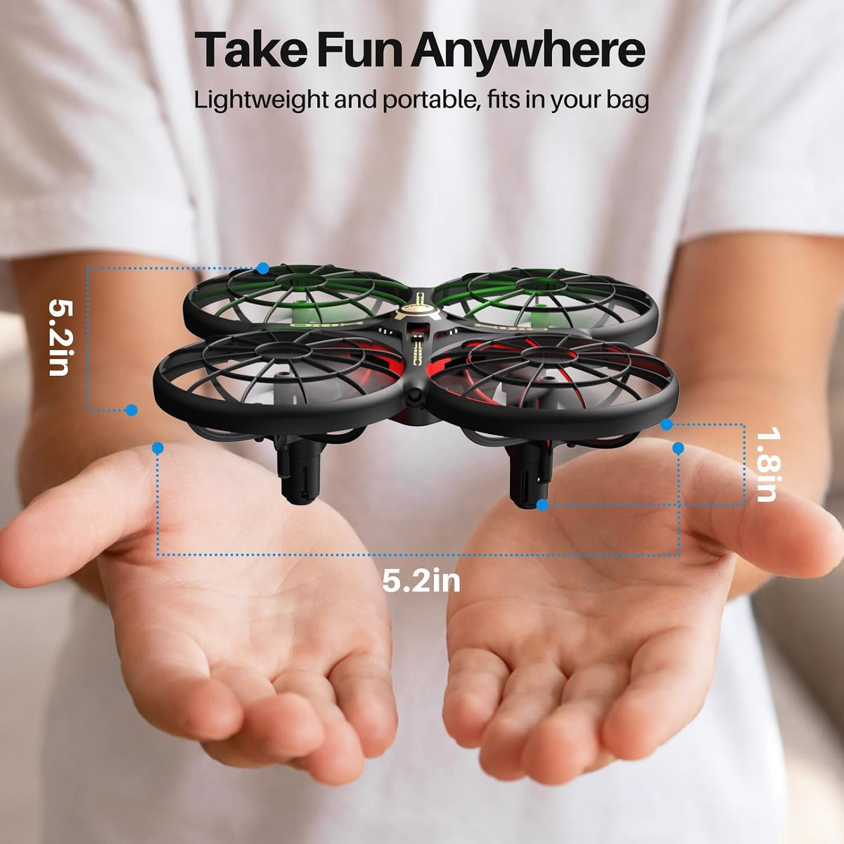 SYMA X100 - Dron de interior para niños de 8 a 12 años, evita obstá...
