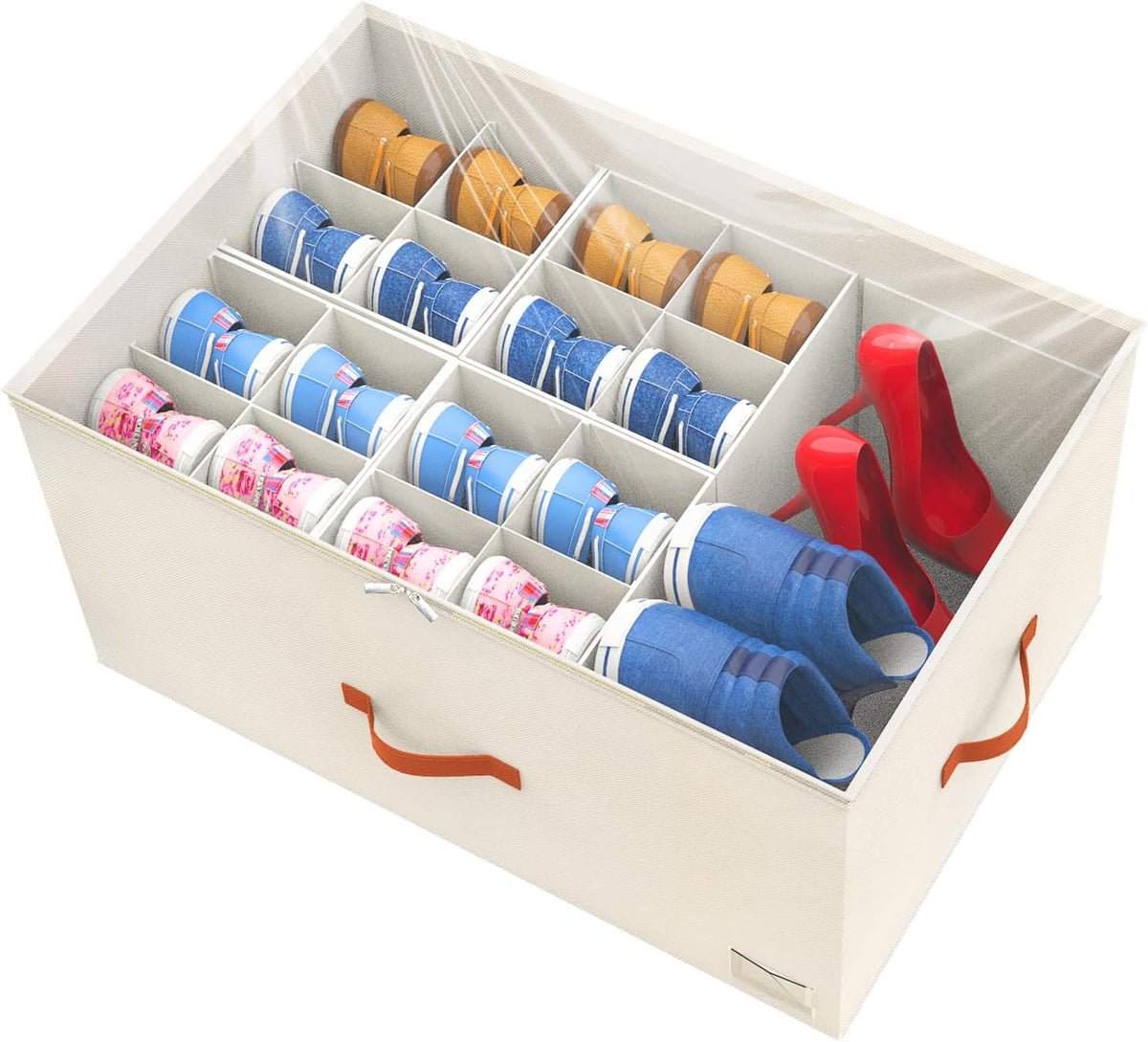 Vakcig Organizador de zapatos para armario, caja de almacenamiento...