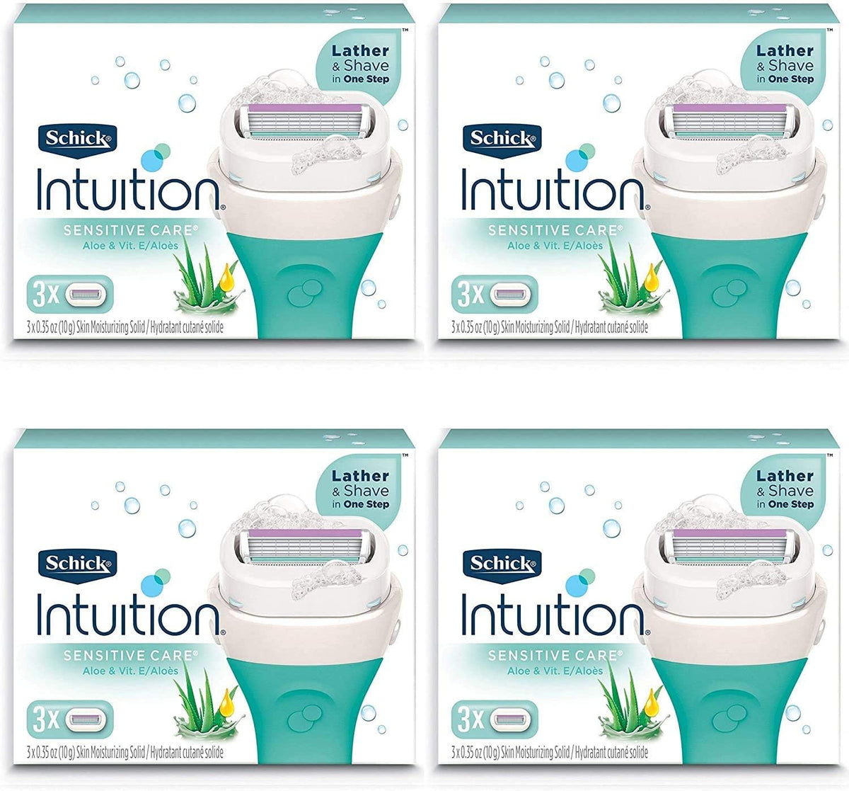 Schick Intuition Pure Nourishment - Repuesto de hoja de afeitar par...