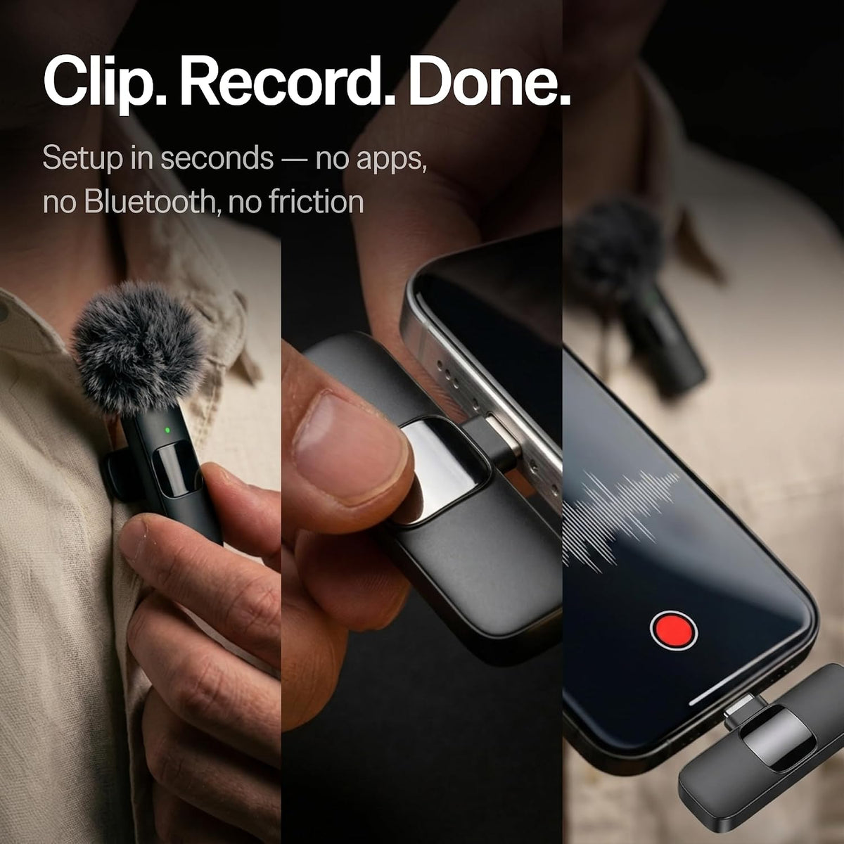 Mini Mic Pro (Último modelo, mini micrófono inalámbrico para iPhone...