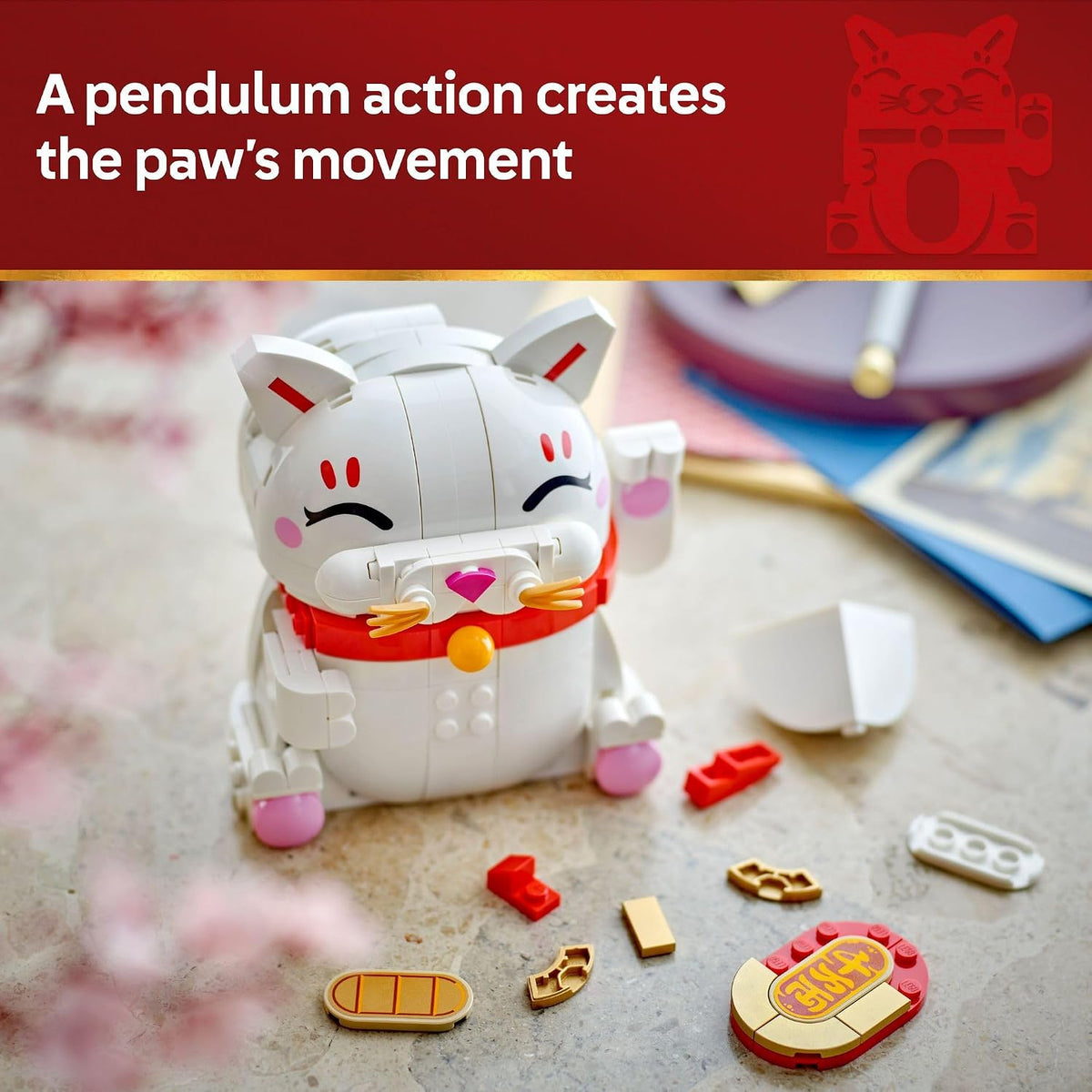 LEGO Lucky Cat 40813 | Juguetes de construcción para niñas y niños,...