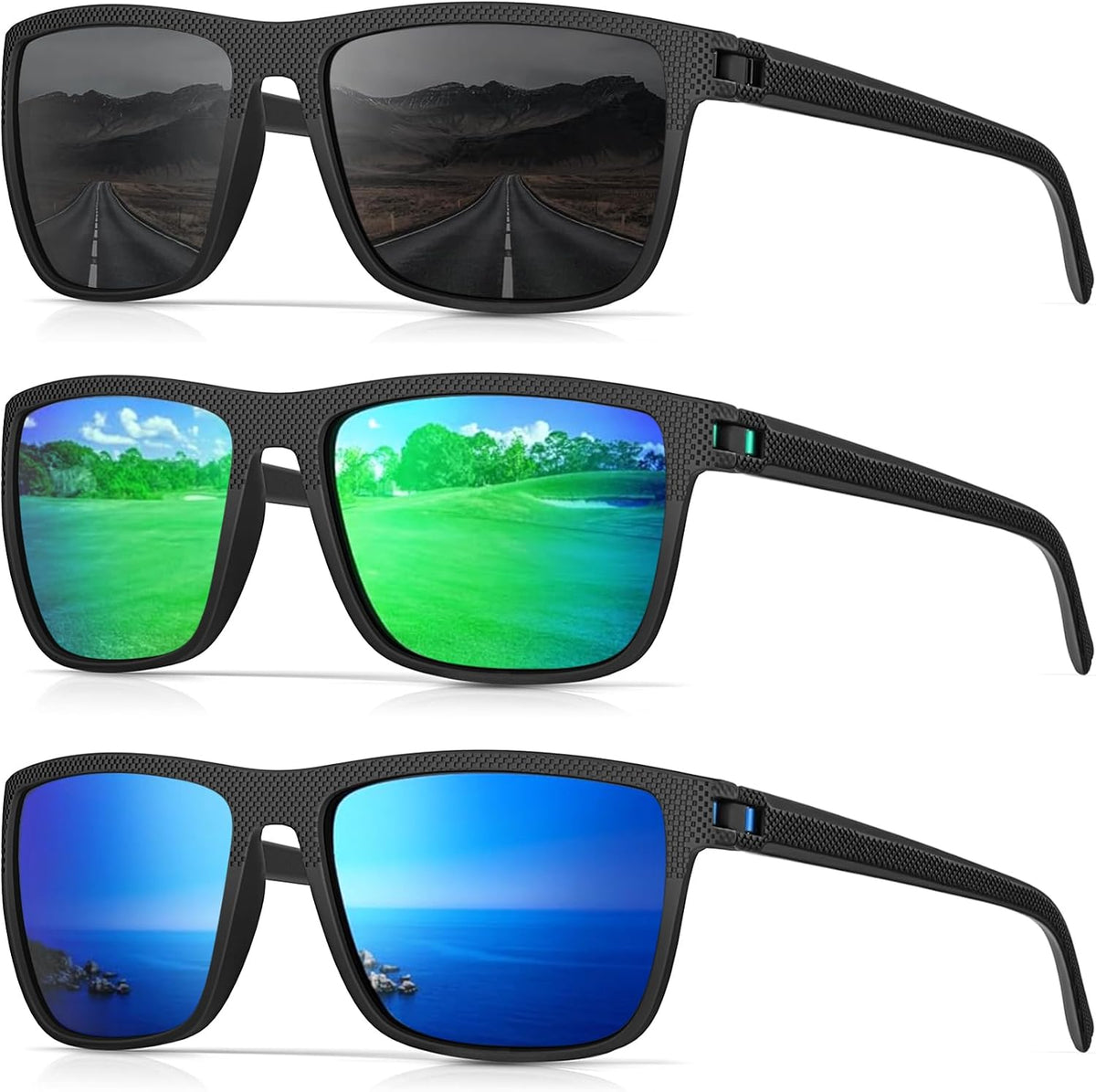 CIFOYA Gafas de sol polarizadas para hombre - Gafas de sol clásicas...