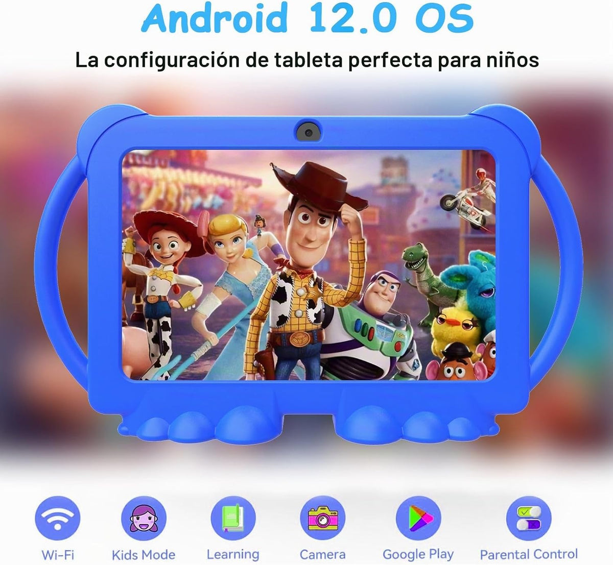 HOTTABLET Tableta para niños Android de 7 pulgadas, 4 GB de RAM 32...