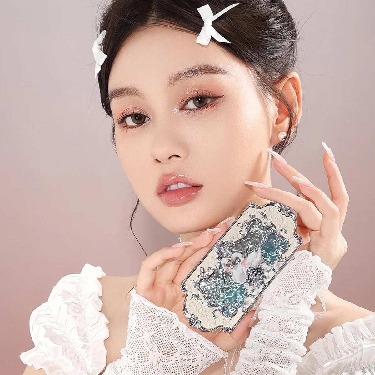 Flower Knows Paleta de maquillaje Swan Ballet de 6 colores, albaric...