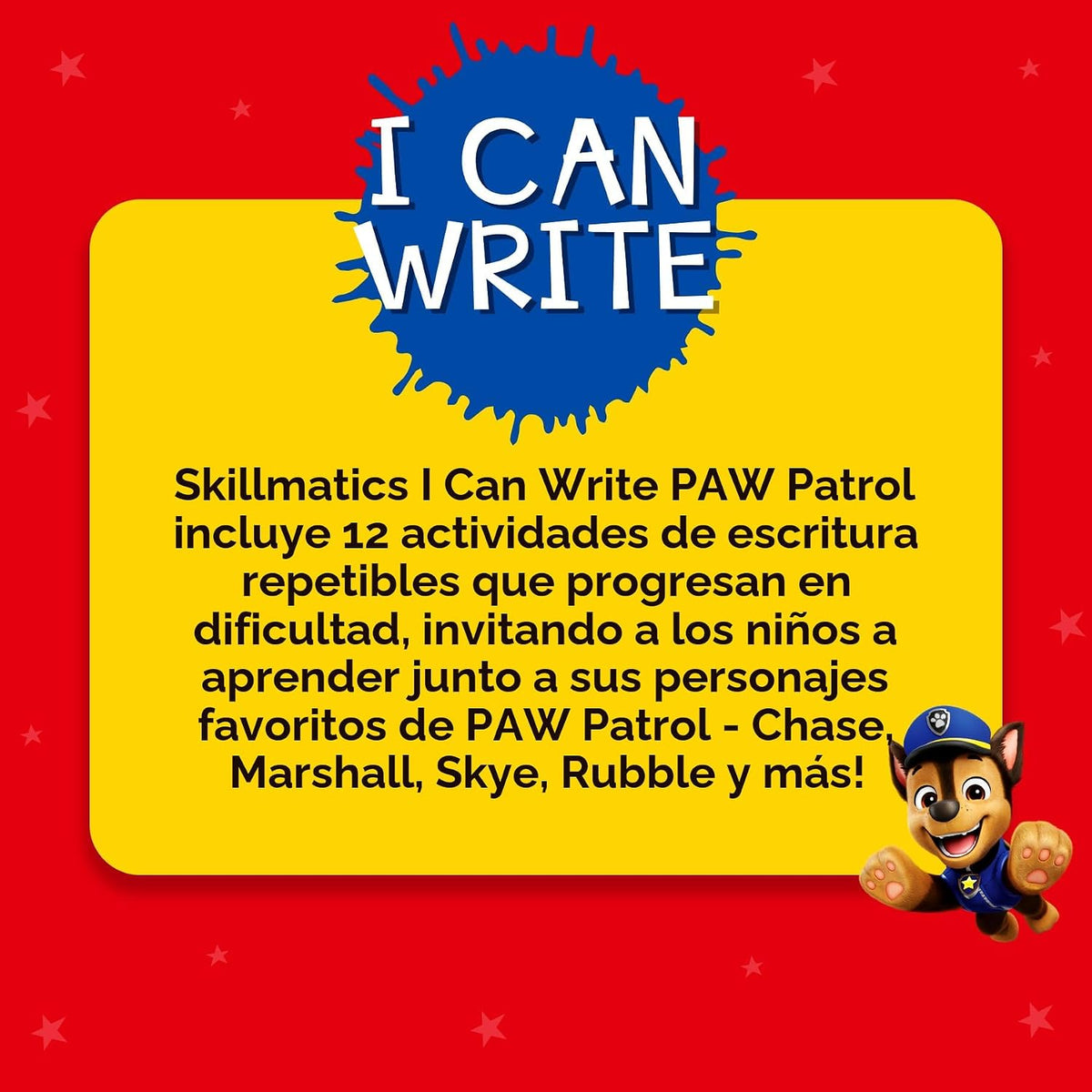 Skillmatics Puedo Escribir - Patrulla Canina, Aprendizaje Preescola...