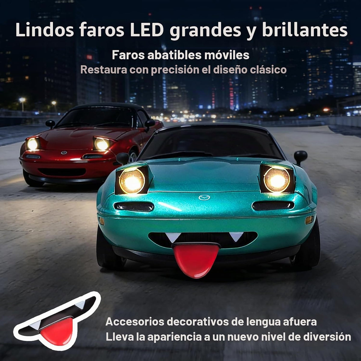 LEOSO LD1804 1\/18 RWD Mazda MX-5 RC Coche de deriva Azul | Mini mo...
