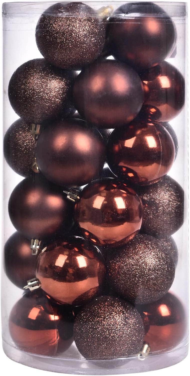 Adornos de bola de Navidad de 30 quilates, decoración de árbol de N...