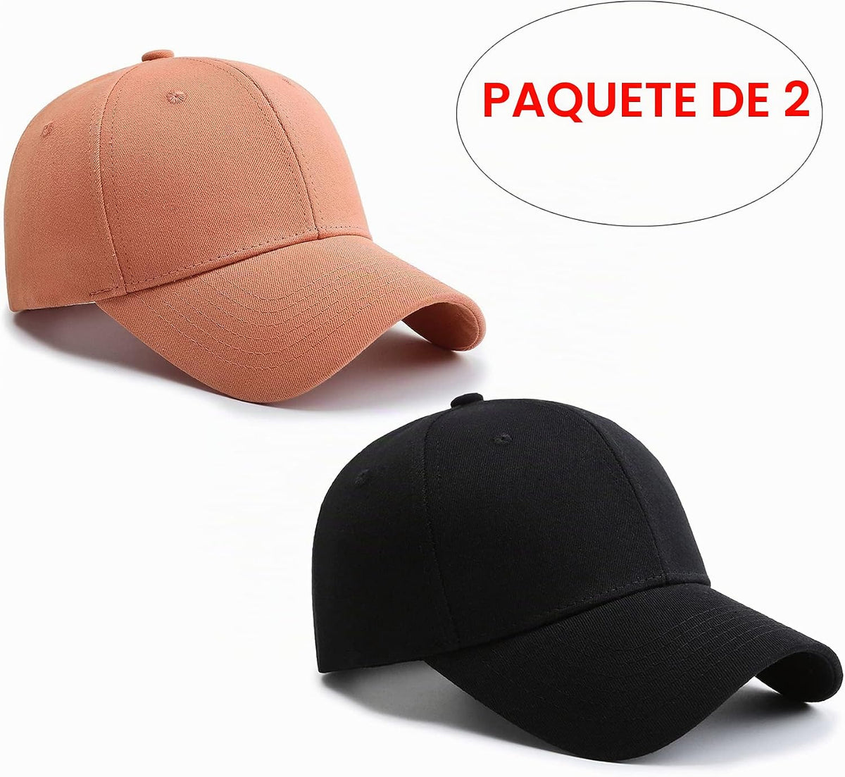 PFFY 2 paquetes de gorra de béisbol Golf Dad Hat para hombres y muj...