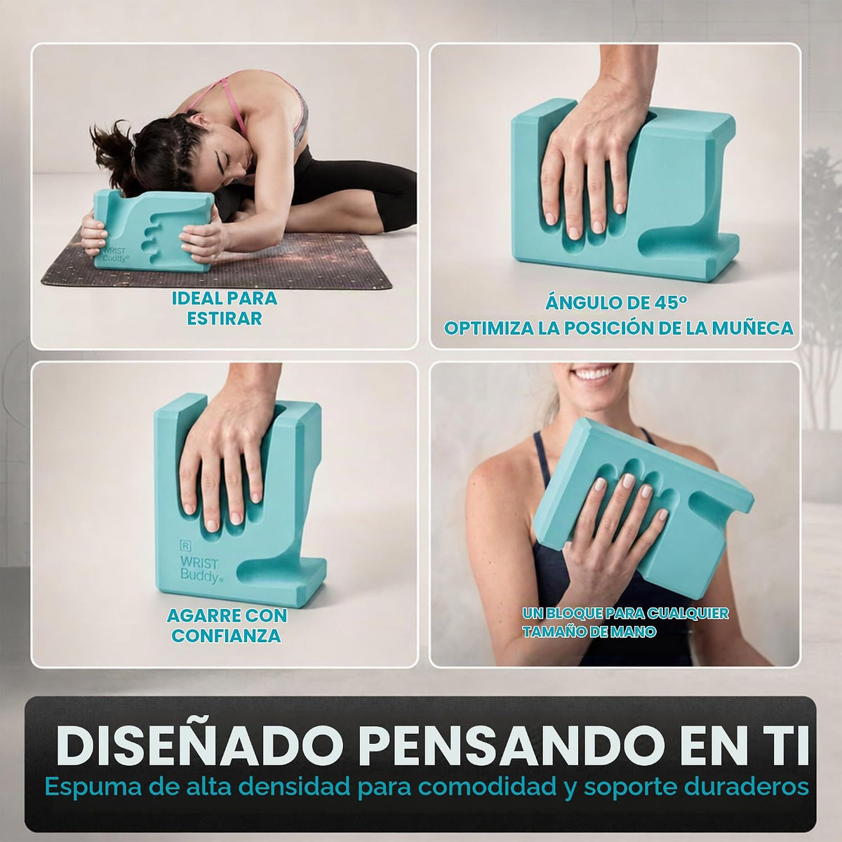WRISTBuddy Bloques de yoga (izquierdo + derecho) - Bloques de EVA e...