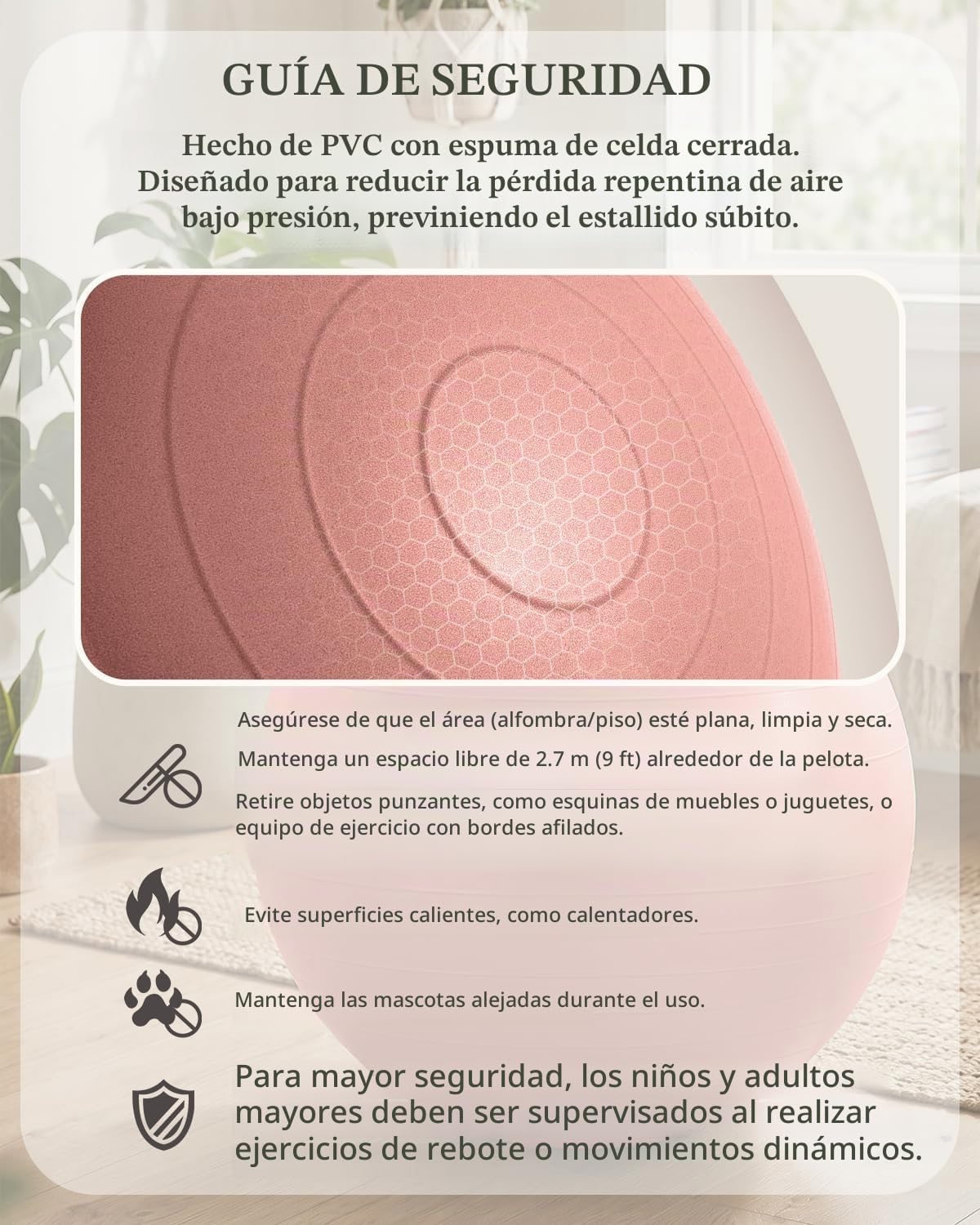 Trideer Pelota de yoga para ejercicio, embarazo, pelota de ejercici...