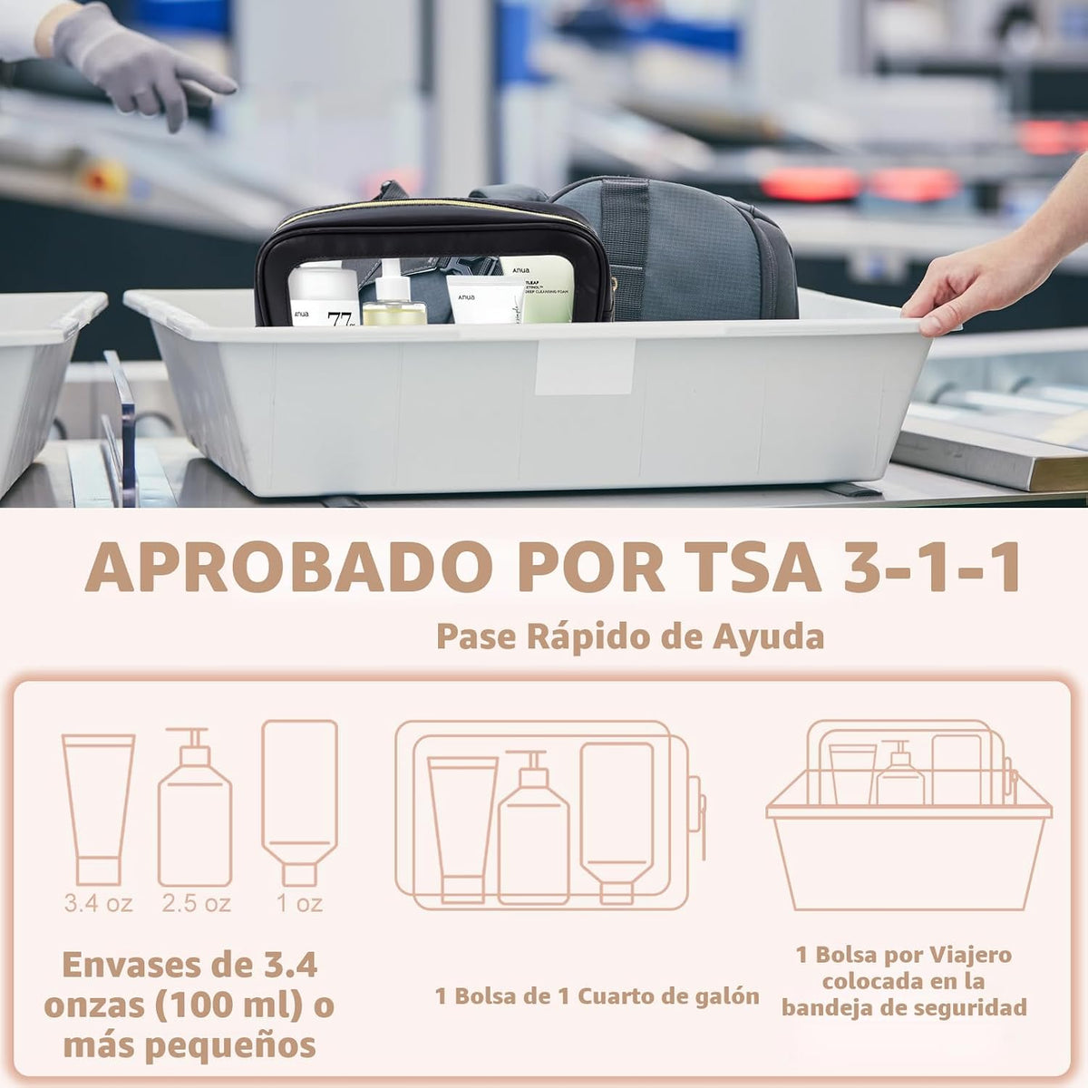 YOPCDJ Set de 5 Bolsas Organizadoras para Mochila de Pañales, Bolsa...