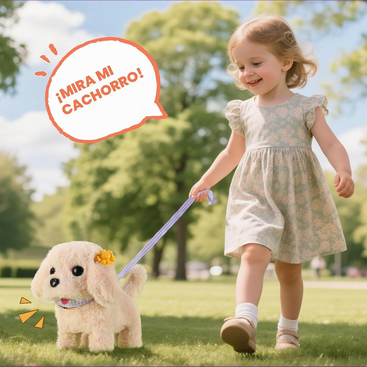 16 piezas de juguetes de perro robot para niñas, juguetes para niña...