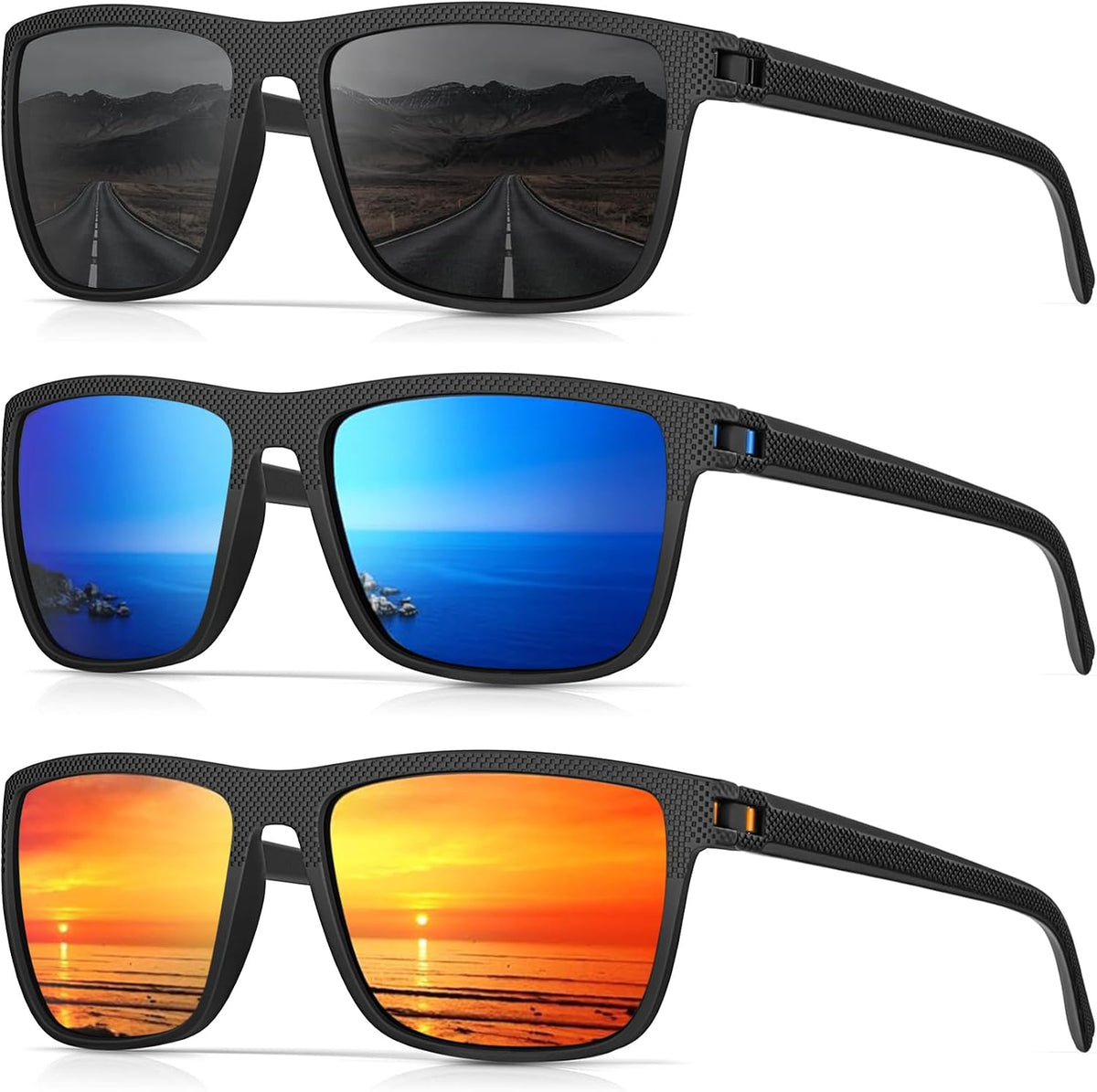 CIFOYA Gafas de sol polarizadas para hombre - Gafas de sol clásicas...