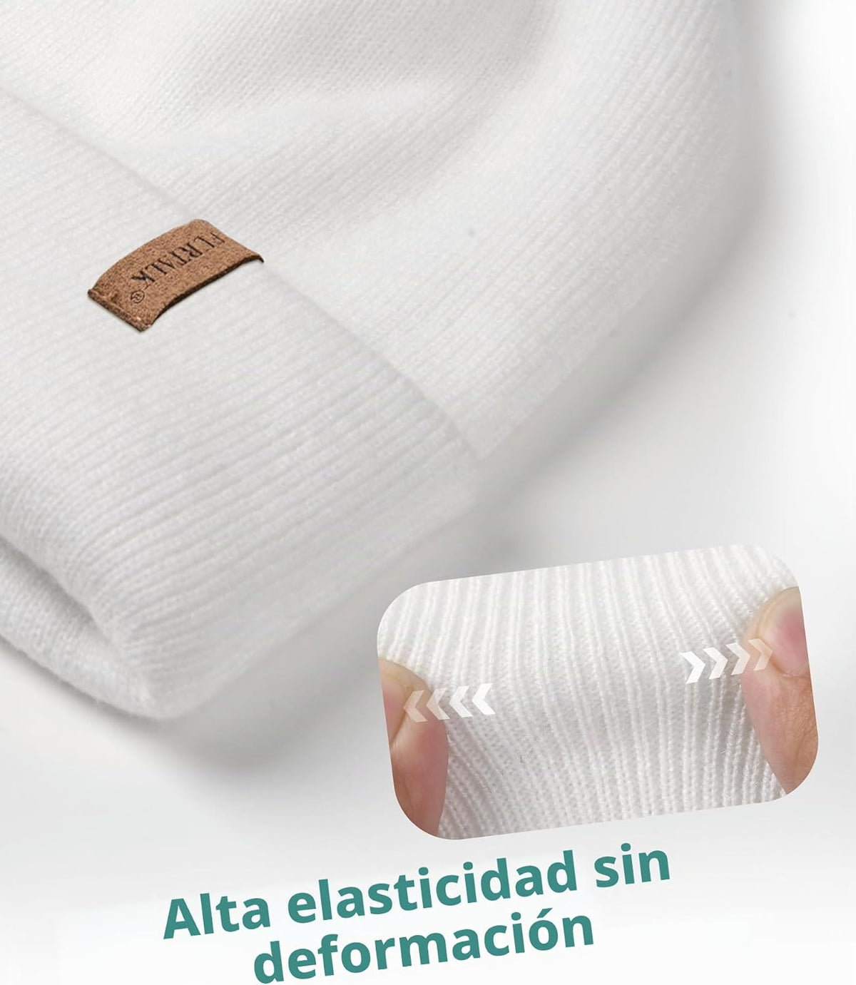 FURTALK Gorro para Hombres y Mujeres con Puños Tejido Grueso Unisex...