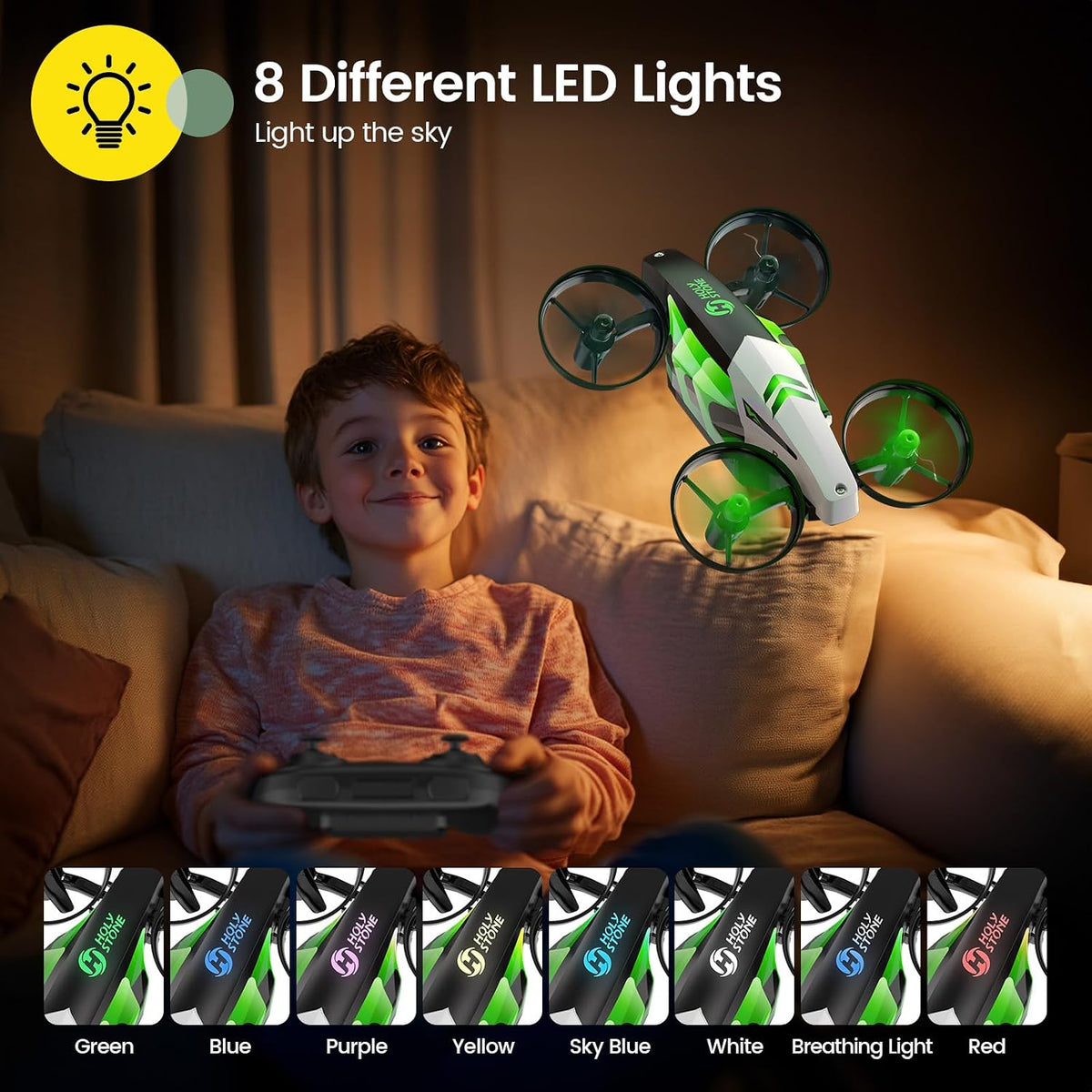 Holy Stone HS210T Drones para niños, 2 en 1 MINI Drone interior con...