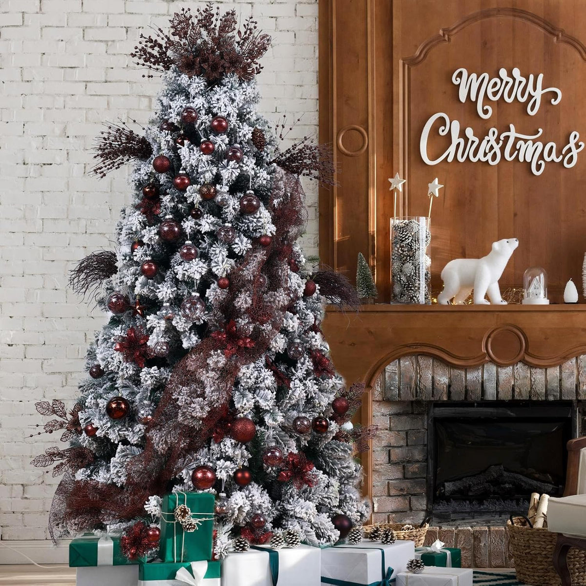 Wironlst Adornos de Bolas de Navidad Irrompibles Transparentes de P...