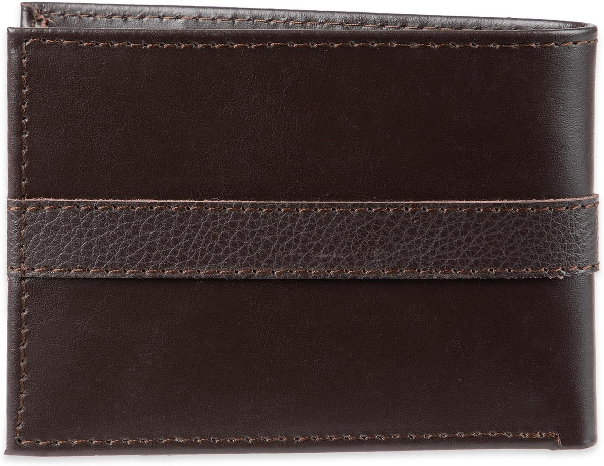 Tommy Hilfiger Cartera Passcase para hombre con ventana de identifi...