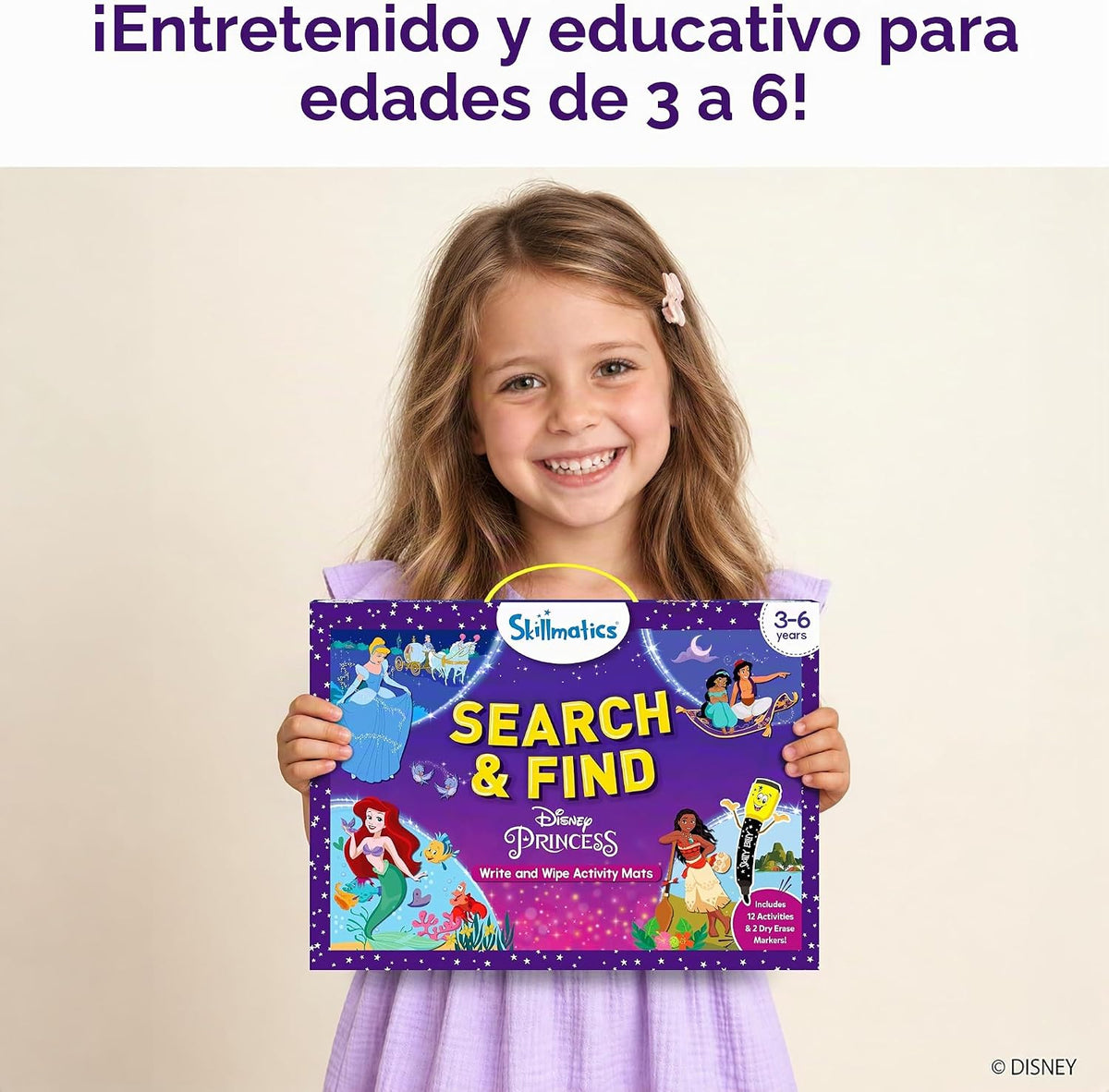 Skillmatics Search and Find - Princesa Disney, regalo de Navidad pa...