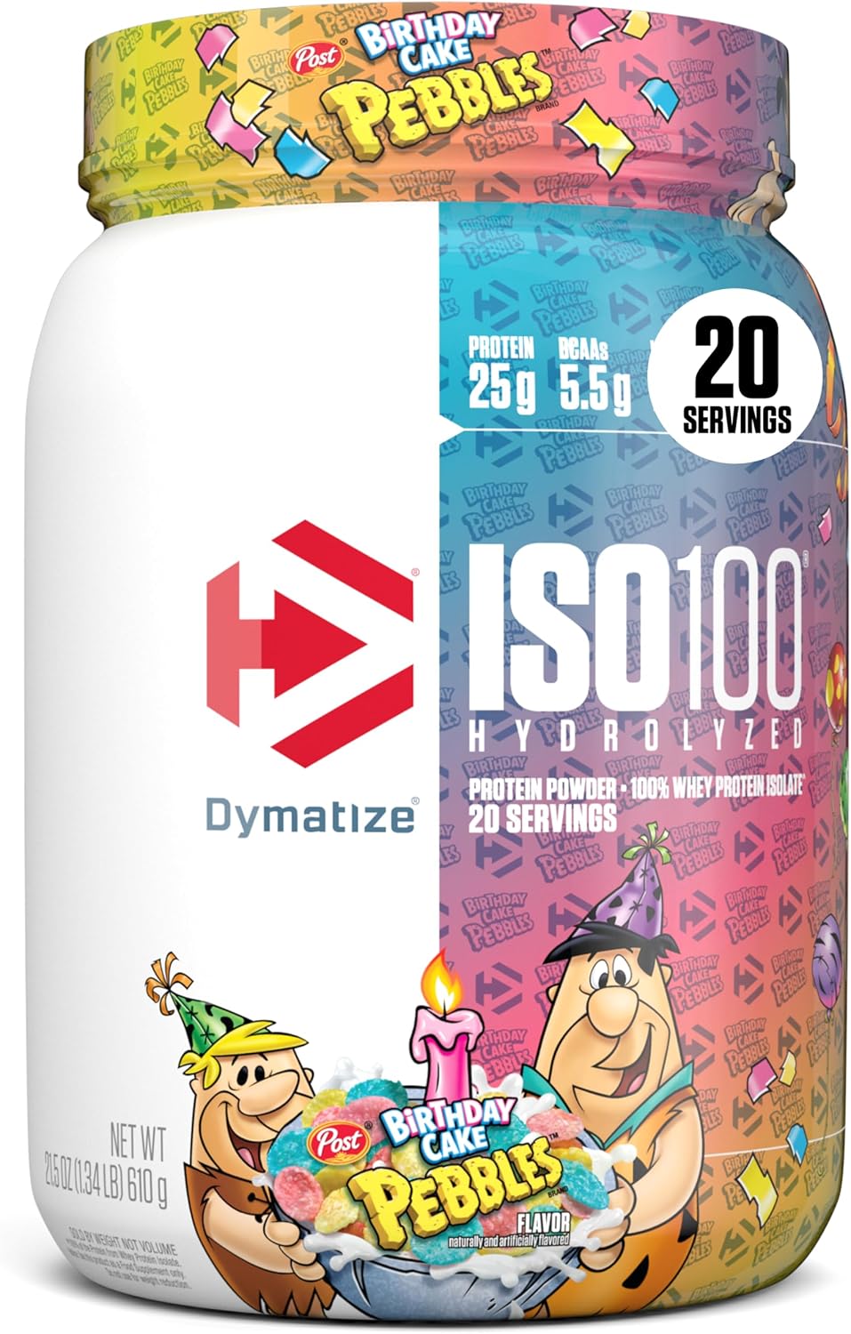Dymatize Polvo de proteína ISO100, 100% aislado de suero de leche,...
