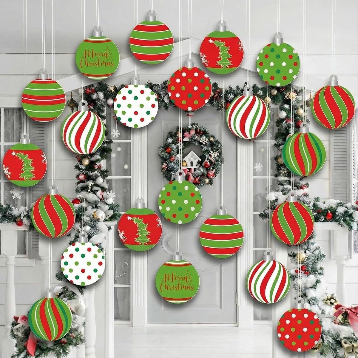 Barydat - 30 adornos grandes de bolas de Navidad, decoración de árb...