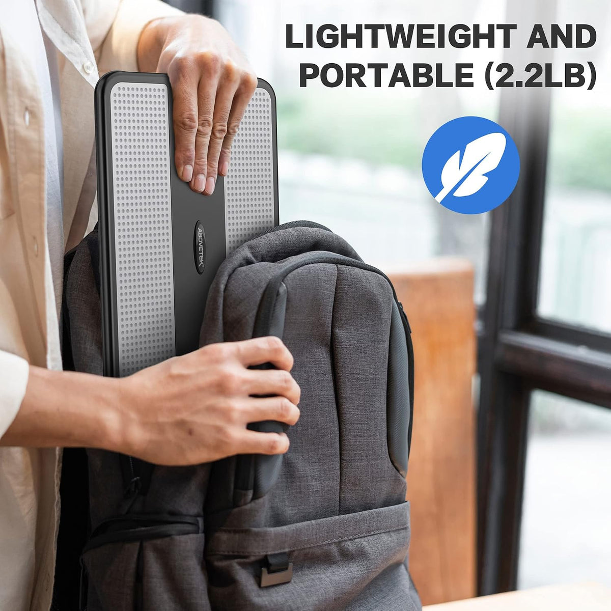 AboveTEK Escritorio portátil para laptop con bandeja retráctil para...